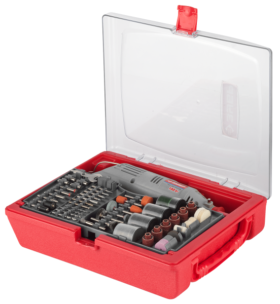 Гравер электрический с набором мини-насадок в кейсе 176 предмета ЗГ-130ЭК H176 ЗУБР