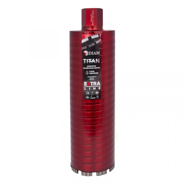 Сверло алмазное сегментное САСС 82x300х4x1,1/4UNC Extra Line Titan DIAM