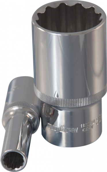 Головка торцевая глубокая 12-гранная 1/2"DR 8 мм 112208 OMBRA